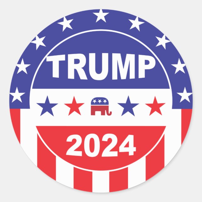 STICKER ROND TRUMP 2024 (Devant)