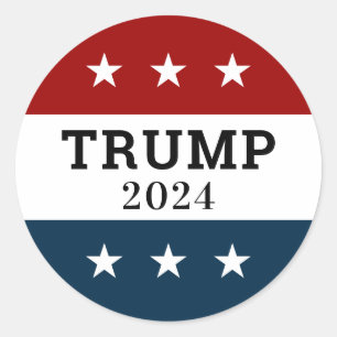 Sticker Rond Trump 2024