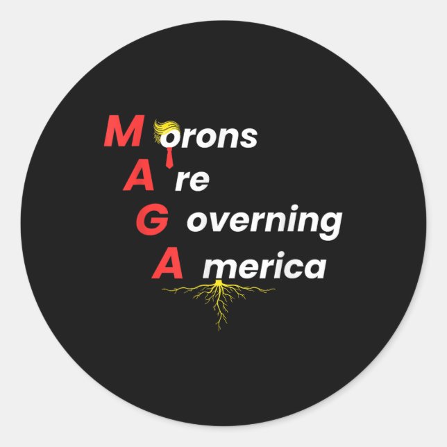 Sticker Rond Trump 2024 (Devant)