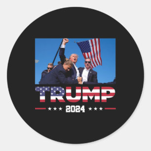Sticker Rond Trump 2024 A Survécu À Une Balade Électorale
