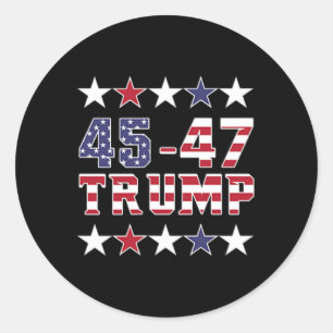 Sticker Rond Trump 2024 Il est temps de sortir Garbyge Biden (o