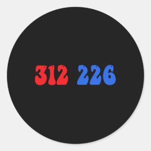 Sticker Rond Trump 2024 Lauréat 312 des élections américaines 3