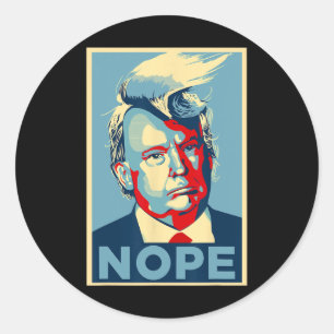 Sticker Rond Trump 2024 n'est plus drôle