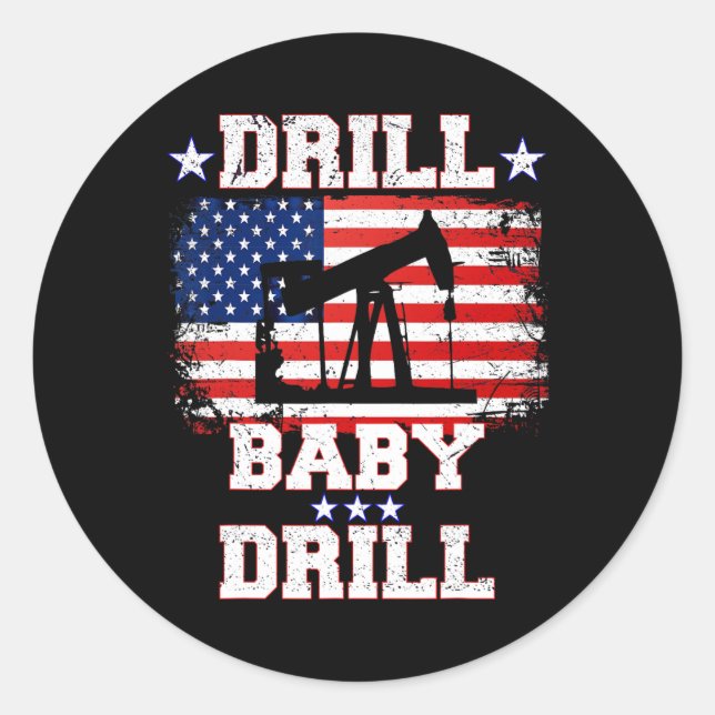 Sticker Rond Trump 2024 Percez By5  (Devant)
