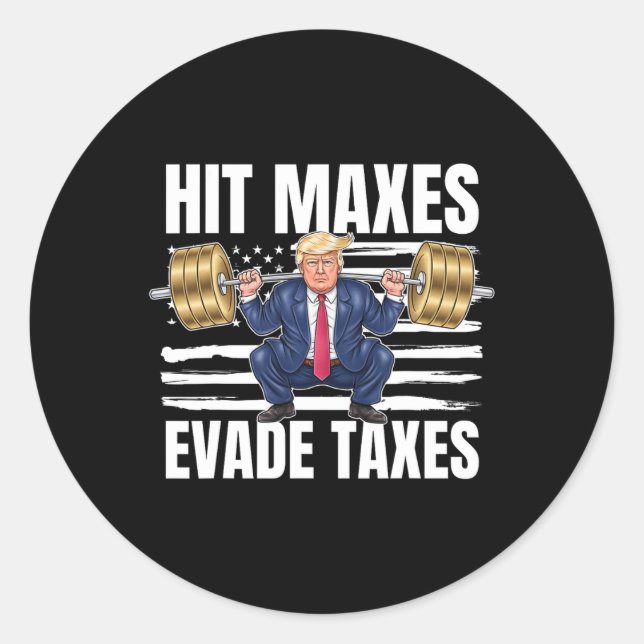 Sticker Rond Trump 2024 Politique G (Devant)