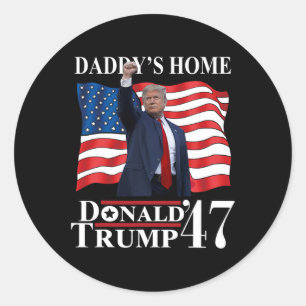 Sticker Rond Trump 2024 Prenez l'Amérique Ck Daddy à la maison