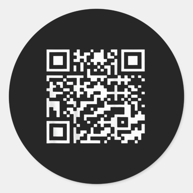 Sticker Rond Trump 2024 Qr 4547 Tee Trump Dancing Code (Devant)
