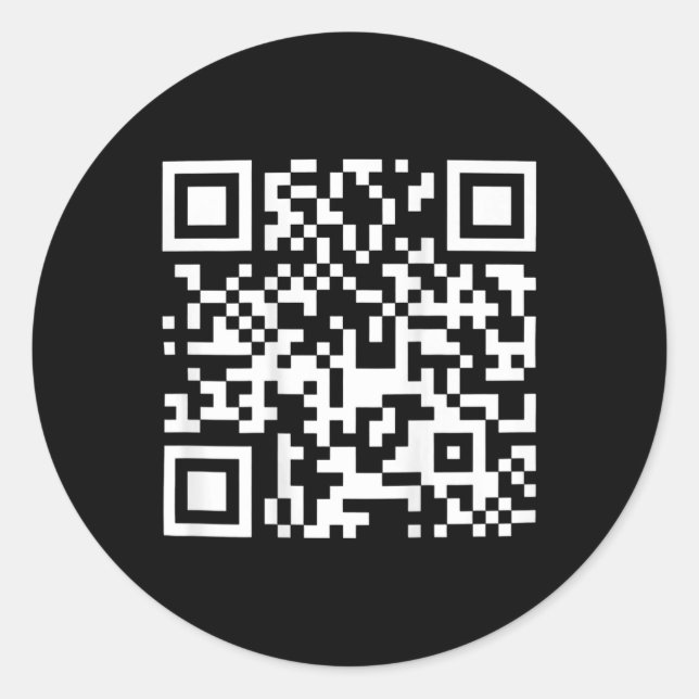 Sticker Rond Trump 2024 Qr 4547 Tee Trump Dancing Code 1 (Devant)