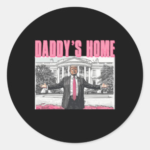 Sticker Rond Trump 2024 Reprendre l'Amérique à la maison de pap