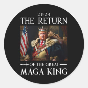 Sticker Rond Trump 2024 Retour De La Grande Républicaine Mega K