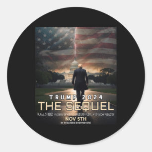 Sticker Rond Trump 2024 : une jupe républicaine drôle Felon