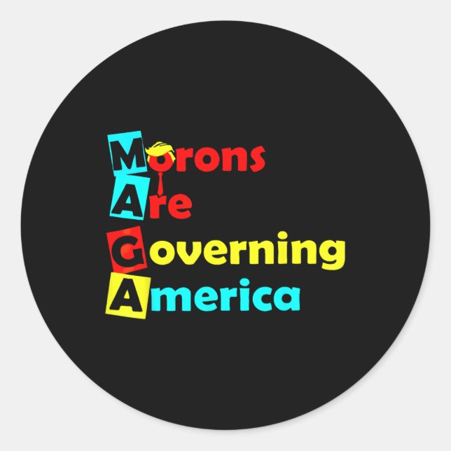 Sticker Rond Trump 2025 (Devant)