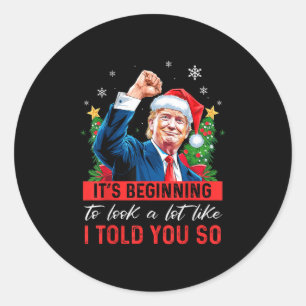 Sticker Rond Trump A Commencé À Ressembler Beaucoup À Ce Que Je