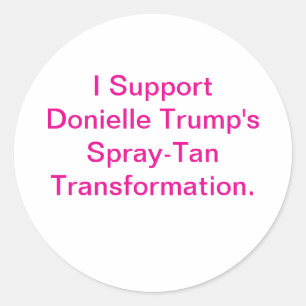 Sticker Rond Trump a fait évoluer l'art comique Hankamer Artjun