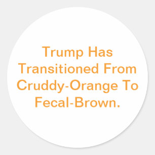 Sticker Rond Trump a fait la transition de l'art de la bande de
