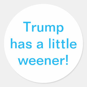 Sticker Rond Trump a un petit pénis Hankamer Artjunkhaus