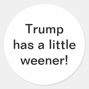 Sticker Rond Trump a un petit pénis Hankamer Artjunkhaus