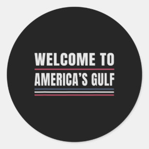 Sticker Rond Trump Amérique du Golfe Mexique Président Trump 20