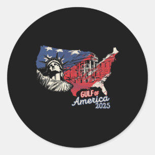 Sticker Rond Trump Amérique du Golfe Mexique Président Trump 20