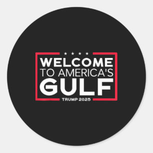Sticker Rond Trump Amérique du Golfe Mexique Président Trump 20