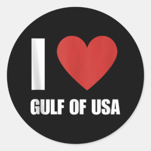 Sticker Rond Trump Amérique Golfe Du Mexique Président Trump Go