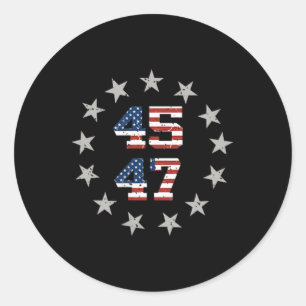 Sticker Rond Trump Amériques Golfe Mexique Président Trump 45 4