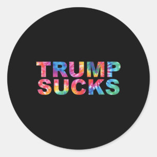 Sticker Rond Trump Arrêtez de défendre votre racisme est patrio