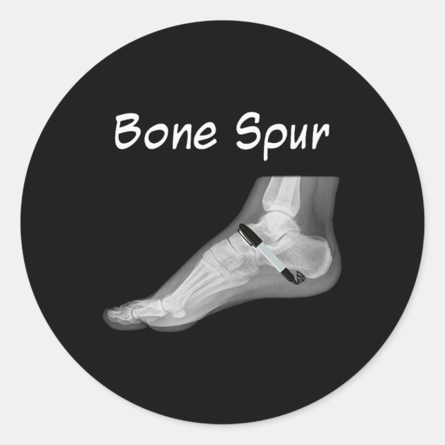 Sticker Rond Trump Bone Spur Ink Pen Funny Anti Trump  (Devant)