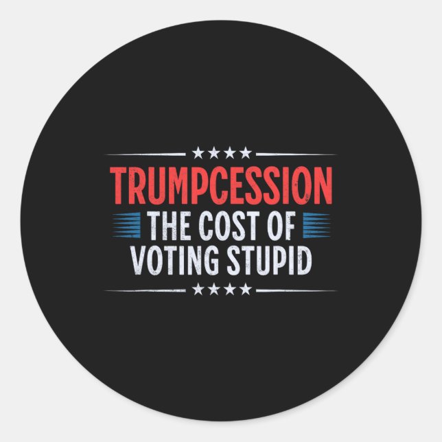 Sticker Rond Trump Cession (Devant)