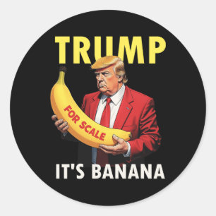 Sticker Rond Trump C'est de la banane (pour l'échelle) Starship