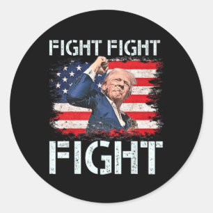 Sticker Rond Trump Combat Combattre Les Signaux Trump Aux Améri