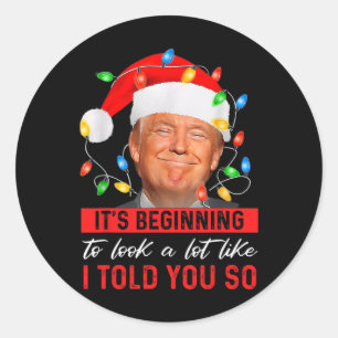 Sticker Rond Trump commence à avoir l'air beaucoup comme je vou