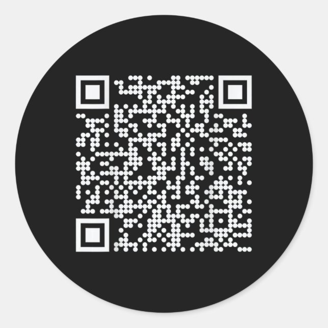Sticker Rond Trump Dance Qr Funny President Dance Code (retour) (Devant)