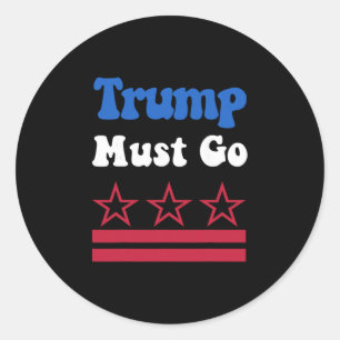 Sticker Rond Trump doit partir1