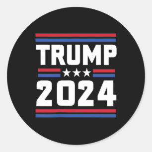 Sticker Rond Trump Drôle Trump 2024 Condamné Felon