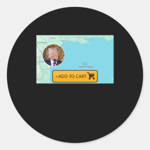 Sticker Rond Trump Du Golfe De L'Amérique