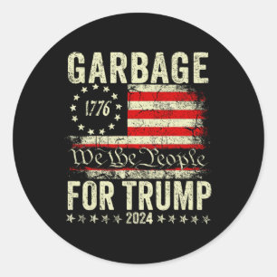 Sticker Rond Trump Élections 2024 Dépouille Voter Pour Trump Pr
