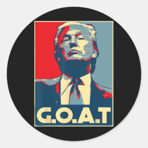 Sticker Rond Trump - Élections républicaines de 2024 au point d
