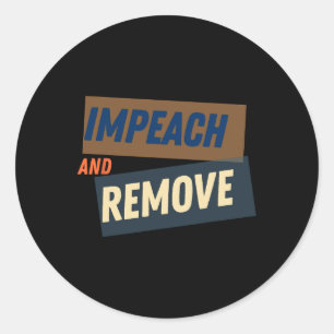 Sticker Rond Trump - Empêcher Et Supprimer
