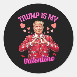 Sticker Rond Trump Est Mon Gag Valentin Plaisanter Drôle Politi