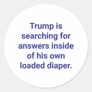 Sticker Rond Trump est perdu Jeff Hankamer Artjunkhaus Bande de
