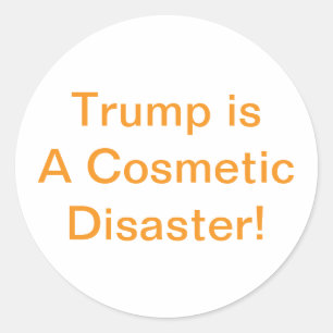 Sticker Rond Trump est un désastre cosmétique Hankamer Artjunkh