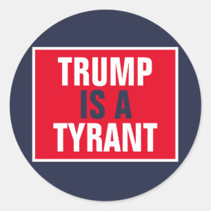 Sticker Rond Trump est un tyran de la politique du GOP