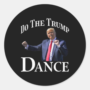 Sticker Rond Trump et la danse Trump : un humour politique à co