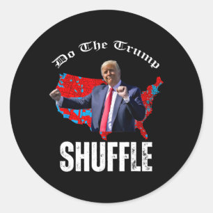 Sticker Rond Trump et Trump : un échec pour Trump, une danse po