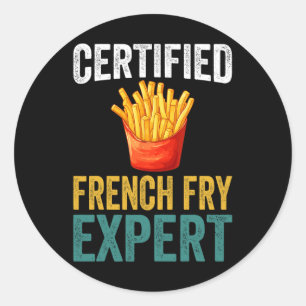 Sticker Rond Trump Fast Food Lover, expert français certifié en