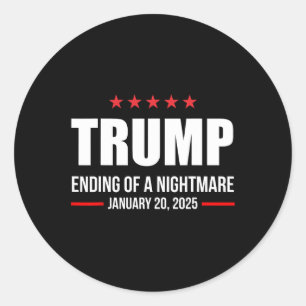 Sticker Rond Trump Fin D'Une Erreur 20 Janvier 2025 Trump Inaug