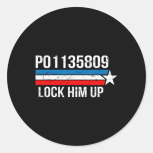 Sticker Rond Trump Ga Numéro de réservation Fulton County Jail