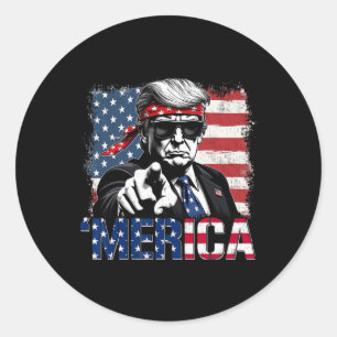 Sticker Rond Trump Golfe des États-Unis Amérique Trump Apparel