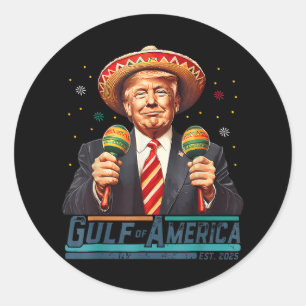 Sticker Rond Trump golfe du Mexique golfe des États-Unis d'Amér